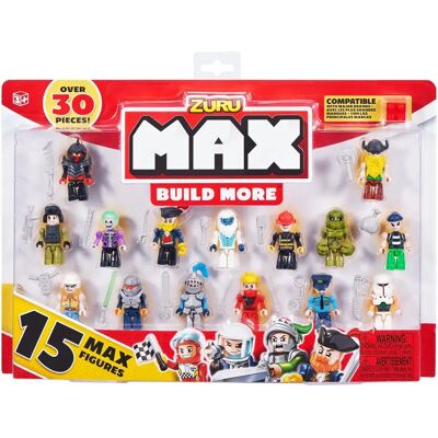 Zuru Max Build More Construction Figures - 15 Pieces Zuru Max Build More Construction Figures - 15 Pieces