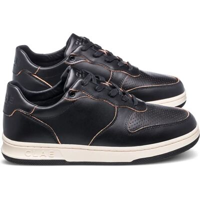 Clae Malone Pantofi din Piele Neagră cu Raw Edge - Încălțăminte Clae Malone Pantofi din Piele Neagră cu Raw Edge - Încălțăminte