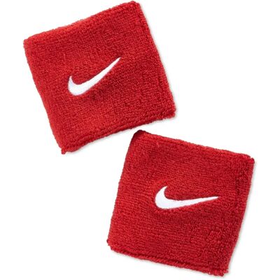 Zestaw 2 opasek Nike Swoosh - Czerwony/Biały - Unisex Zestaw 2 opasek Nike Swoosh - Czerwony/Biały - Unisex