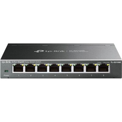 TP-Link TL-SG108E Managed L2 Gigabit Ethernet - Switch TP-Link TL-SG108E Managed L2 Gigabit Ethernet - Switch