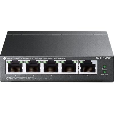TP-Link TL-SF1005P Switch - PoE Ei hallinnoitu Nopeasti Ethernet TP-Link TL-SF1005P Switch - PoE Ei hallinnoitu Nopeasti Ethernet