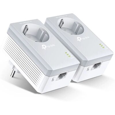 TP-Link TL-PA4010P KIT V5 PowerLine προσαρμογέας - Λευκό TP-Link TL-PA4010P KIT V5 PowerLine προσαρμογέας - Λευκό