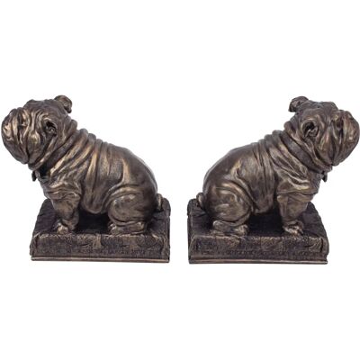 Design Toscano Britische Dekoration Bulldog-Maskottchen Buchstützen - Buchstützen Design Toscano Britische Dekoration Bulldog-Maskottchen Buchstützen - Buchstützen