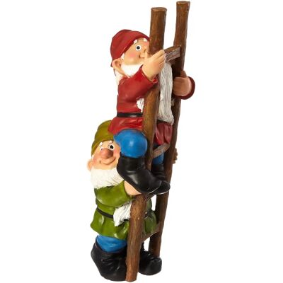 Design Toscano Sulla scala a pioli Gnomo rampicante - Statue de jardin - Publicité Design Toscano Sulla scala a pioli Gnomo rampicante - Statue de jardin - Publicité