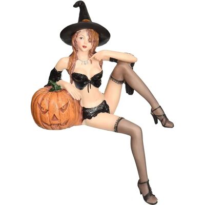 Design Toscano Halloween Temptress Heks Shelf Sitter - Griezelige Decoratie Design Toscano Halloween Temptress Heks Shelf Sitter - Griezelige Decoratie