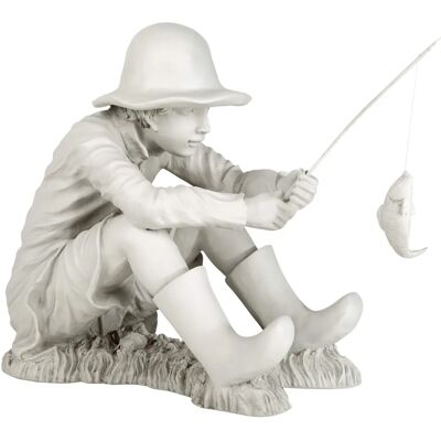 Statue de jardin d'un jeune pêcheur de Design Toscano - Statues - Publicité Statue de jardin d'un jeune pêcheur de Design Toscano - Statues - Publicité