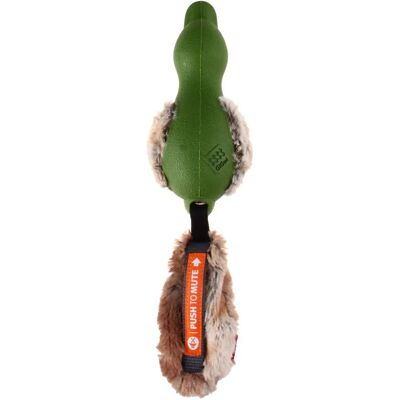 GiGwi Canard 'Push To Mute' avec Queue en Peluche Vert Jouet pour chien GiGwi Canard 'Push To Mute' avec Queue en Peluche Vert Jouet pour chien