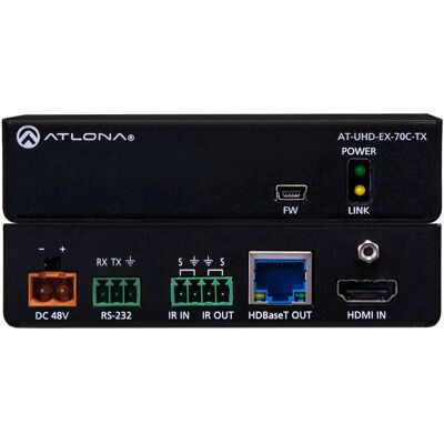 Atlona AT-UHD-EX-70C-TX - AV-Sender, 4K HDMI, 70 m, Schwarz Atlona AT-UHD-EX-70C-TX - AV-Sender, 4K HDMI, 70 m, Schwarz