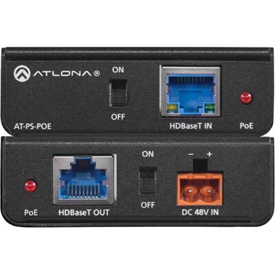 Atlona AT-PS-POE Netzwerkerweiterung - Netzwerktransmitter - Schwarz Atlona AT-PS-POE Netzwerkerweiterung - Netzwerktransmitter - Schwarz