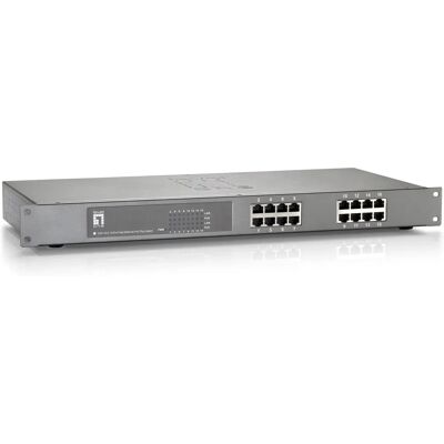 Switch Fast Ethernet PoE LevelOne FEP-1612 non gestito - Dispositivo di rete Switch Fast Ethernet PoE LevelOne FEP-1612 non gestito - Dispositivo di rete