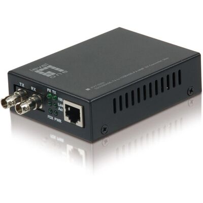 LevelOne FVT-2002 Hálózati médiakonverter - 100 Mbit/s - Fekete LevelOne FVT-2002 Hálózati médiakonverter - 100 Mbit/s - Fekete