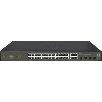 Switch gerenciado LevelOne GES-2128 L2 Gigabit Ethernet - 24 Portas Switch gerenciado LevelOne GES-2128 L2 Gigabit Ethernet - 24 Portas