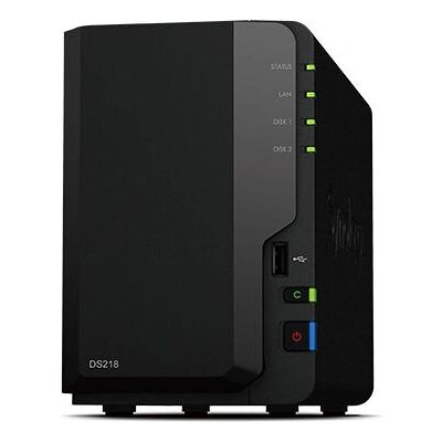 Synology DiskStation DS218 NAS Serwer pamięci - Czarny Synology DiskStation DS218 NAS Serwer pamięci - Czarny