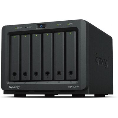 Synology DS620SLIM NAS - Kompakter 6-Bay 4K Transkodierungsserver Synology DS620SLIM NAS - Kompakter 6-Bay 4K Transkodierungsserver