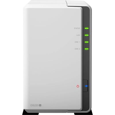 Synology DiskStation DS220j - 2 Bay NAS - Realtek RTD1296 - 512MB DDR4 - White Synology DiskStation DS220j - 2 Bay NAS - Realtek RTD1296 - 512MB DDR4 - White