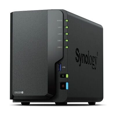 Synology DS225+ 2-bay NAS - Zwart Synology DS225+ 2-bay NAS - Zwart