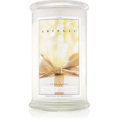 Kringle Candle Gold & Cashmere - Pachnąca świeca 624 g Kringle Candle Gold & Cashmere - Pachnąca świeca 624 g