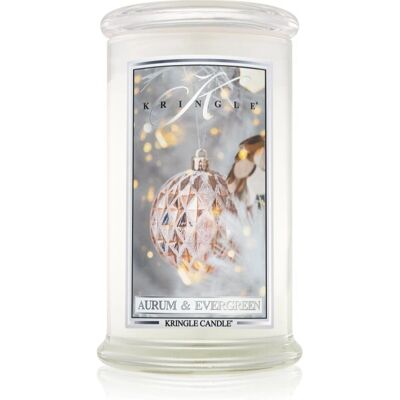 Kringle Candle Aurum & Evergreen Pachnąca Świeca - Pachnąca Świeca - Scented Candle Kringle Candle Aurum & Evergreen Pachnąca Świeca - Pachnąca Świeca - Scented Candle