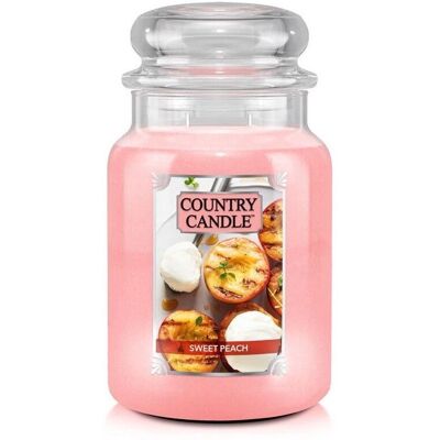 Country Candle Słodki Brzoskwinia - Perfumowana Świeca 680g Country Candle Słodki Brzoskwinia - Perfumowana Świeca 680g