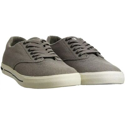 Seavees Hermosa Mens Grey Canvas Shoes - Casual Comfort Seavees Hermosa Mens Grey Canvas Shoes - Casual Comfort