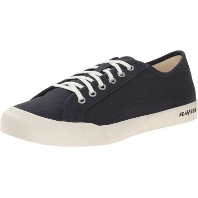 Seavees Monterey Navy Canvas Sneakers - Casual Unisex Shoes Seavees Monterey Navy Canvas Sneakers - Casual Unisex Shoes