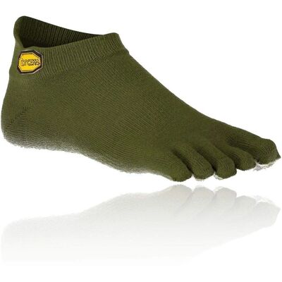 Vibram Athletic No Show Five Fingers Performance Toe Socks - Military Green - M Vibram Athletic No Show Five Fingers Performance Toe Socks - Military Green - M