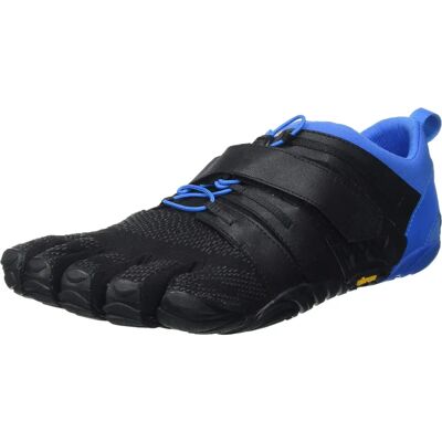 Vibram V-TRAIN 2.0 Chaussures d'entraînement pour hommes Five Fingers Barefoot Feel - Noire/Bleu - Publicité Vibram V-TRAIN 2.0 Chaussures d'entraînement pour hommes Five Fingers Barefoot Feel - Noire/Bleu - Publicité