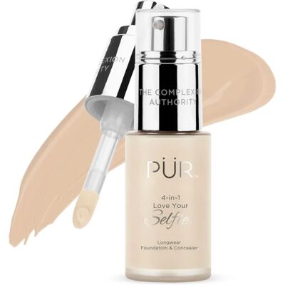 PUR PurMinerals 4-i-1 Foundation & Concealer - Vanilj - Långvarig PUR PurMinerals 4-i-1 Foundation & Concealer - Vanilj - Långvarig