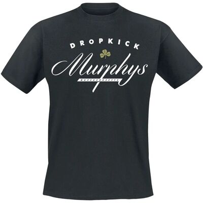 Dropkick Murphys - Kursivointi - Short Sleeve T-paita - Mstä XXL - Miehet - Musta Dropkick Murphys - Kursivointi - Short Sleeve T-paita - Mstä XXL - Miehet - Musta