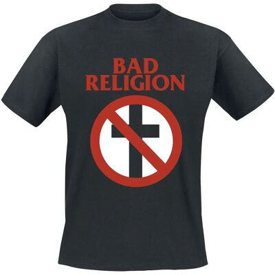 Bad Religion Cross Buster Schwarz T-Shirt - Kurze Ärmel - Männer Bad Religion Cross Buster Schwarz T-Shirt - Kurze Ärmel - Männer