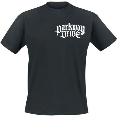 Parkway Drive Burn Your Heaven Schwarzes Kurzarm-T-Shirt - Herren Parkway Drive Burn Your Heaven Schwarzes Kurzarm-T-Shirt - Herren