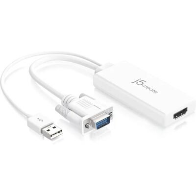 J5create JDA214 VGA - 0,176 m HDMI Adapterkabel J5create JDA214 VGA - 0,176 m HDMI Adapterkabel