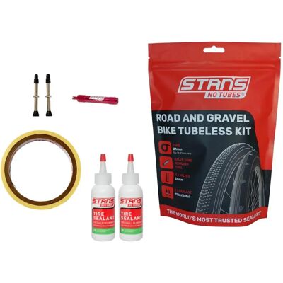Stans Tubeless Kit - 21 mm - Väg & Gravel - Svart & Röd Stans Tubeless Kit - 21 mm - Väg & Gravel - Svart & Röd