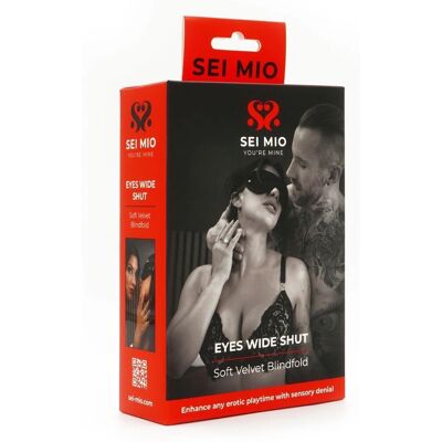 SEI-MIO - Eyes Wide Shut Pehmeä Samettinauha SEI-MIO - Eyes Wide Shut Pehmeä Samettinauha