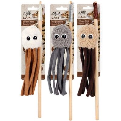 All For Paws Lamb Octopus Wand Cat Toy - Cat Toy All For Paws Lamb Octopus Wand Cat Toy - Cat Toy