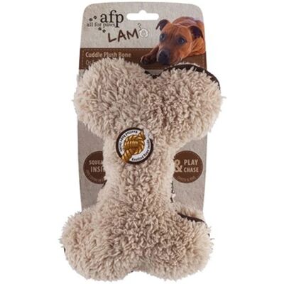 All For Paws Lammull Plush Ben - Mjuk fleece, Hållbart snöre, Inbyggd pip All For Paws Lammull Plush Ben - Mjuk fleece, Hållbart snöre, Inbyggd pip