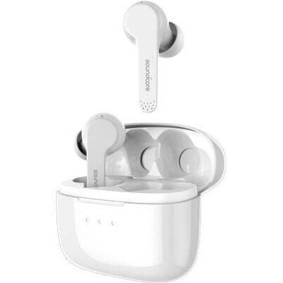 Écouteurs sans fil Soundcore Liberty Air - Bluetooth - Blanc - Publicité Écouteurs sans fil Soundcore Liberty Air - Bluetooth - Blanc - Publicité