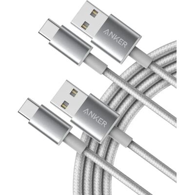 Anker - 2-Pack - 6 ft - USB-A to USB-C Cable Anker - 2-Pack - 6 ft - USB-A to USB-C Cable