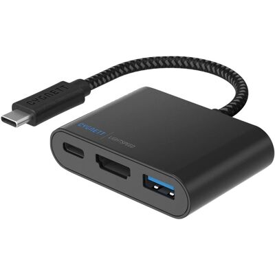 CYGNETT - CY2053HUBC3 - Black - 3-Port USB3.0 - Hub CYGNETT - CY2053HUBC3 - Black - 3-Port USB3.0 - Hub