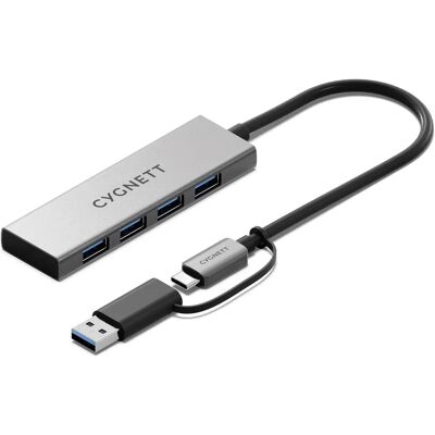 Cygnett Unite Aluminium - 4-in-1 USB-C Hub Cygnett Unite Aluminium - 4-in-1 USB-C Hub