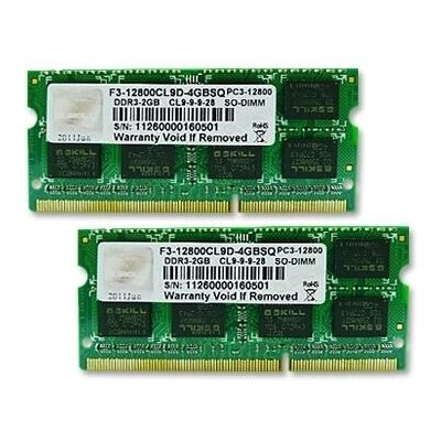 G.Skill - DDR3-1600 - SO-DIMM - 2x2GB - Muistimoduuli G.Skill - DDR3-1600 - SO-DIMM - 2x2GB - Muistimoduuli