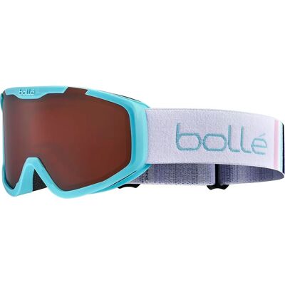Masque de ski Bolle Rocket Bleu et Blanc Mat - Anti-buée, Doppio Lentille, Flow-Tech - Publicité Masque de ski Bolle Rocket Bleu et Blanc Mat - Anti-buée, Doppio Lentille, Flow-Tech - Publicité