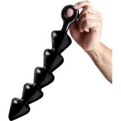 Master Series XL Anale Beads - Anal Beads, Zwart, 31cm, Sensatie Versterker Master Series XL Anale Beads - Anal Beads, Zwart, 31cm, Sensatie Versterker
