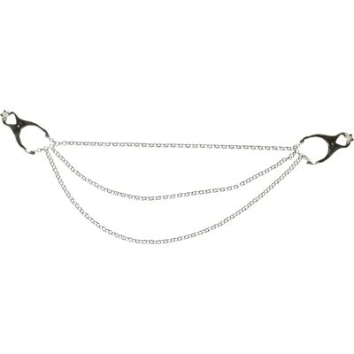 Master Series Affix Triple Chain Nipple Clamps - Jeu BDSM Master Series Affix Triple Chain Nipple Clamps - Jeu BDSM