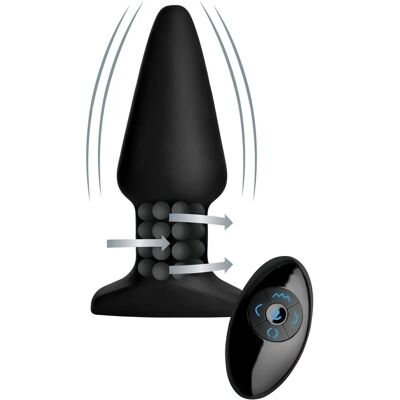 XR Brands Rimmers - Modell R - Vibrerande Rimming Plug - Svart XR Brands Rimmers - Modell R - Vibrerande Rimming Plug - Svart