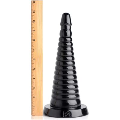 XR Brands Cónico Anal con Estrías Gigante - Tapón Anal XR Brands Cónico Anal con Estrías Gigante - Tapón Anal