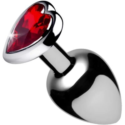 Booty Sparks Rotes Herz Edelstein Aluminium Analplug - Klein - Anal Plug Booty Sparks Rotes Herz Edelstein Aluminium Analplug - Klein - Anal Plug