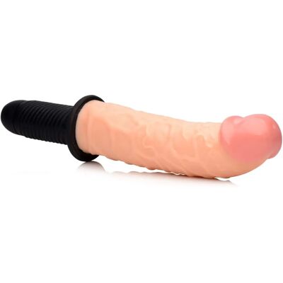 Master Series Hajlított Dicktator Vibrációs Fogantyúval - Vibrating Dildo Master Series Hajlított Dicktator Vibrációs Fogantyúval - Vibrating Dildo