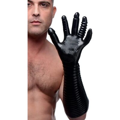 Master Series Pleasure Fister Lange Getextureerde Handschoen - Handschoen Master Series Pleasure Fister Lange Getextureerde Handschoen - Handschoen