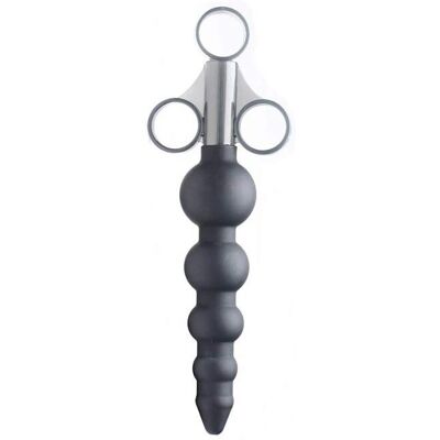 Master Series Beaded Shooter Silikoni-lubrikantti-injektori - 13 x 3,5 cm Master Series Beaded Shooter Silikoni-lubrikantti-injektori - 13 x 3,5 cm